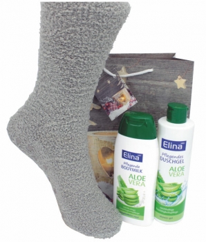 Pflegeset Aloe Vera Kuschelsocken 3/4-teilig
