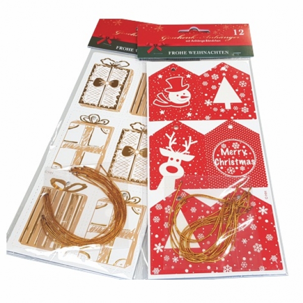Geschenkanhänger 12er Packung