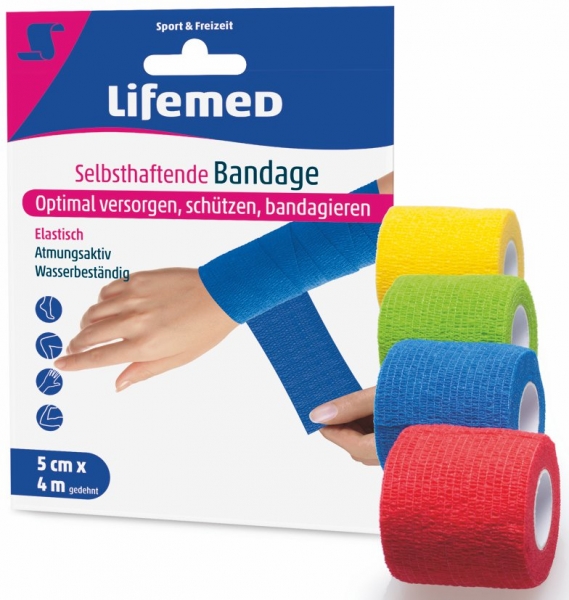 4 x selbsthaftende Bandage breit