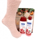 Pflegeset Granatapfel mit Kuschelsocken 3/4-teilig